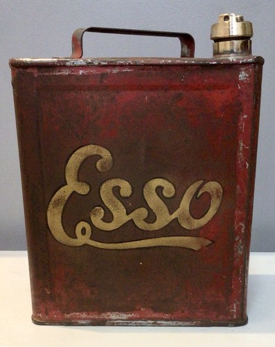 Vintage petrol can - petrol, liveried