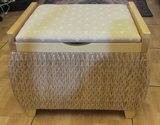 Ottoman Footstool Storage Boxes Weaving Multifunction Chair