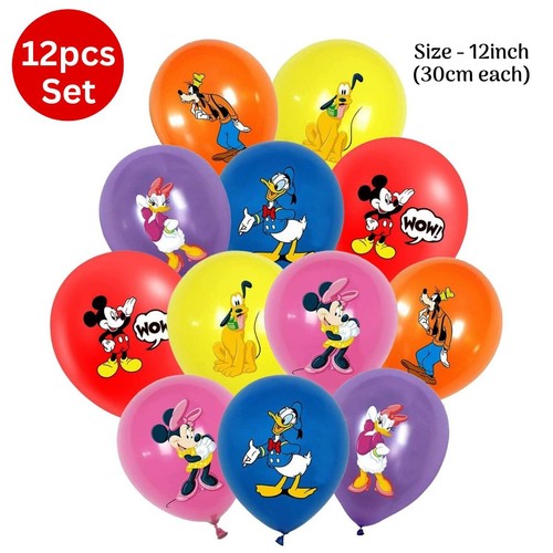 12pcs mickey mouse balloons - mickey,