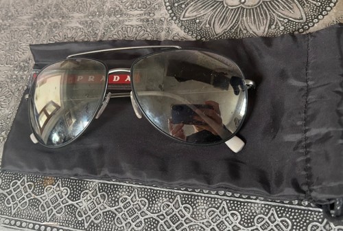 Prada mirror sunglasses with - prada,