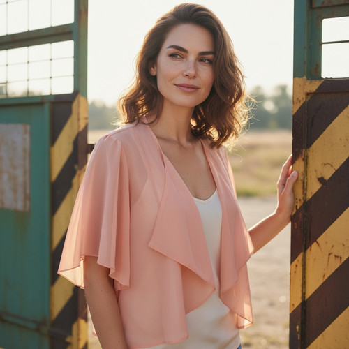 Chiffon shrug shawl - shrug,