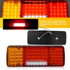 Pair 12v Led Rear Tail Lights