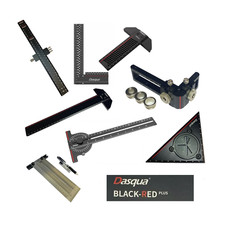 DASQUA BLACK RED WOODWORKING HAND TOOLS SQUARES PROTRACTORS JIGS RDGTOOLS