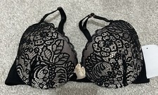 Belle vere Notte Black Lace Underwire Bra 32C