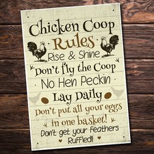 Chicken Coop Rules Funny