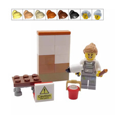 Genuine LEGO® Painter Decorator Gift Female Woman Minifigure Interior Designer