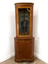 CORNER CABINET Yew Wood Veneer