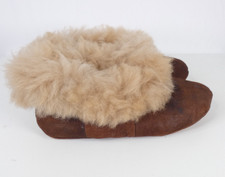 Alpaca Wool Fur Slippers Suede
