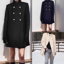 Wool Blend Casual Coat for