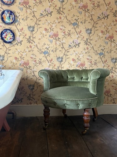 Victorian tub chair - tub, piped