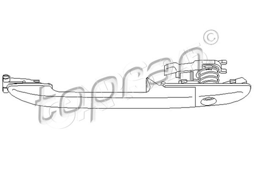 Door handle fits mercedes - fits,