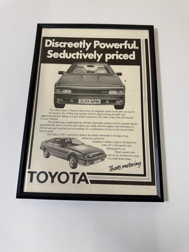 Framed original 1985 toyota - original,