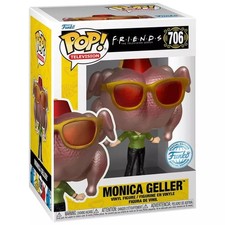 Funko Pop Television Friends Monica Geller Turkey Head Metallic New In Box