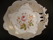Antique Coalport Cake Stand & Footed Desert Platter.  Circa 1830's