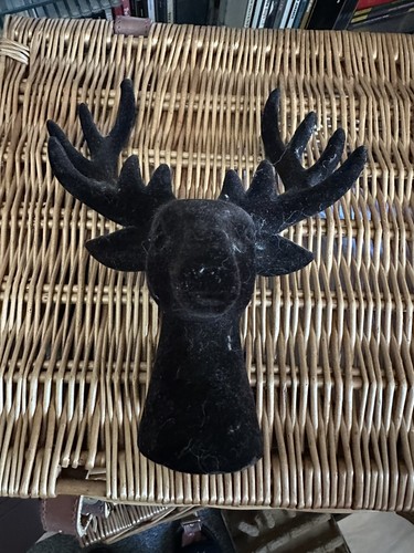 Unbranded small black flocked - small,