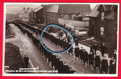 Postcard penistone funeral - postcard,