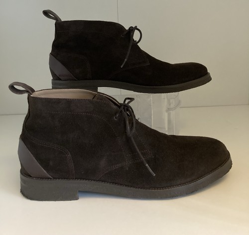 Reiss reeves chuka brown suede - reiss,