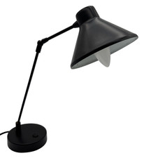 Habitat BOBBY Black Adjustable Desk Table Lamp E14 Max 9W Study Ligh - B11T O353