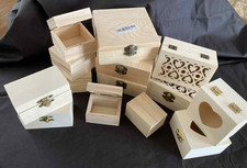 job lot plywood trinket boxes
