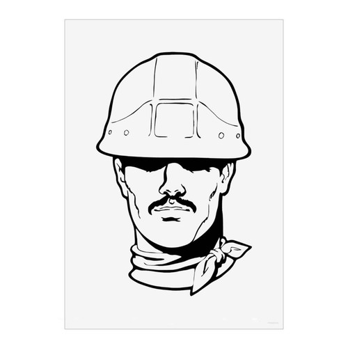 Construction worker wall art - worker',