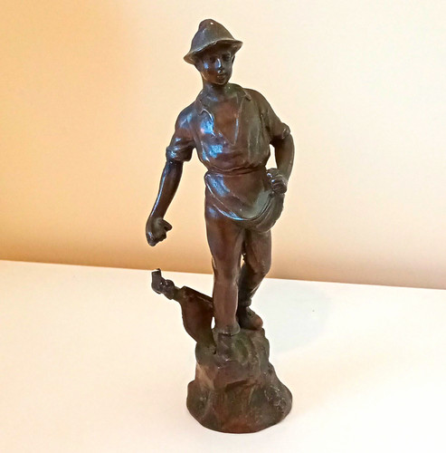 Antique finish brown metal - finish,