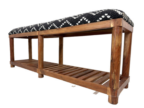 Wooden hallway storage bench - wooden,
