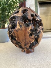 Robert Bishop Yew Root Ball Large Turned Bowl Sculpture