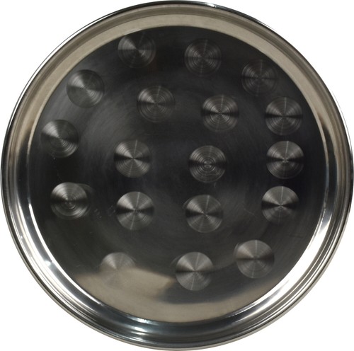 Round stainless steel - stainless, serving