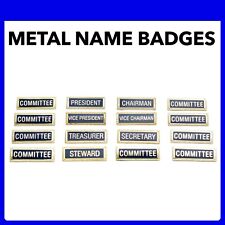 Committee Metal Name Badges