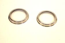 TRIUMPH TR2 TR3 TR3A   PAIR OF FRONT SIDELAMP  LAMP CHROME BEZELS