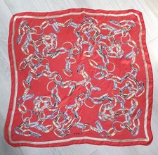 FURLA Silk Square Scarf Red