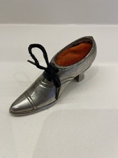 Antique Pewter Miniature Shoe