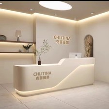 reception desk ivory colour