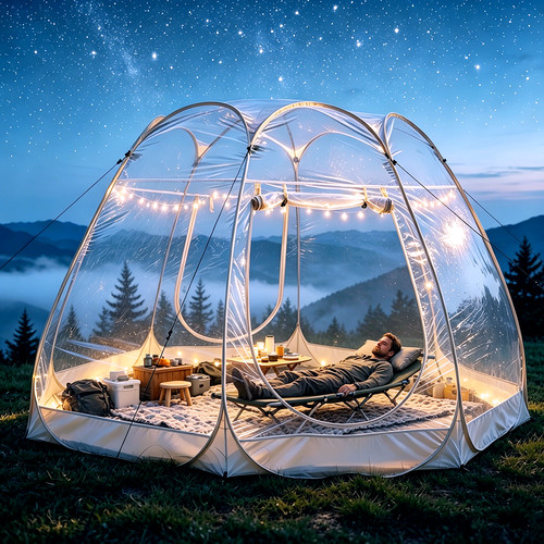 Pop bubble tent transparent - bubble,
