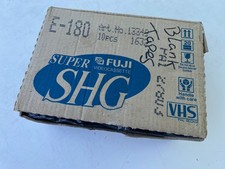 Pack of 10 VHS Video Tapes - Fuji SHG - E-180 - Opened but Never Used