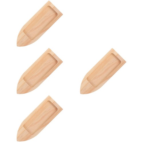 Sturdy wooden boat model - wooden, decor