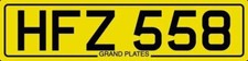 DATELESS PRIVATE NUMBER PLATE