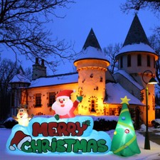 Giant Christmas Inflatable Blow Up Santa Claus Outdoor Yard Decor Lighted Mold