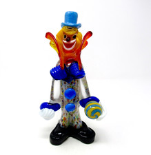 Signed & Certificate Rare XL Murano Art Glass Clown Sculpture by Raffael RARE!
