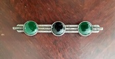 Long vintage art deco brooch