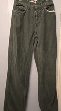 Mens Green Corduroy Trousers