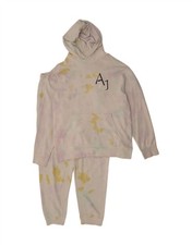 JORDAN Mens Graphic Hooded Full Tracksuit XL  White Tie Dye AC09