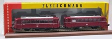 WORKING FLEISCHMANN 1372/2 4400 2 CAR DMU RAILBUS DB MAROON HO GAUGE LOCO
