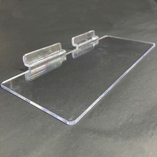 Xacrylic slatwall shelves - 10,
