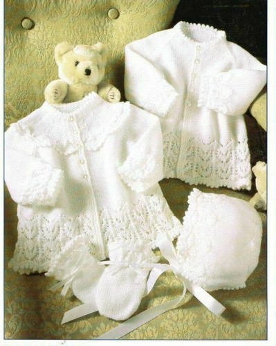 Baby vintage knitting pattern - baby,