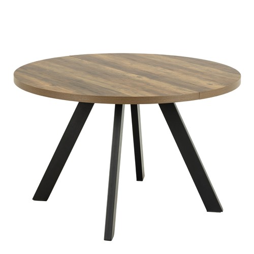 Oak round extending dining - round,