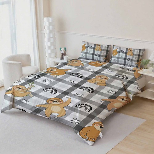Cartoon sloth kids - sloth, quilt