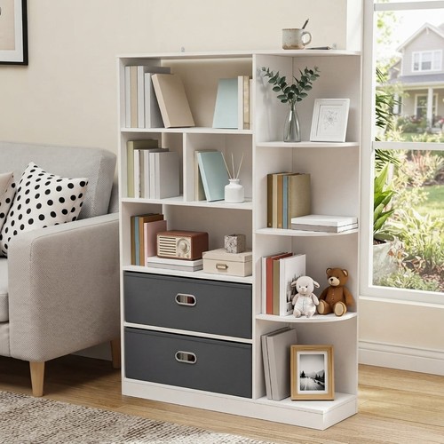 Modern shelf bookcase with 2 - bookcase,