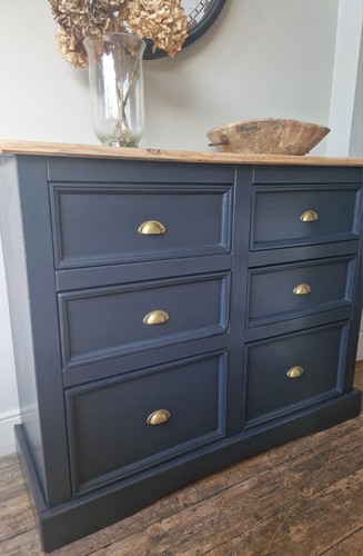 Large rustic pine chest of - rustic,