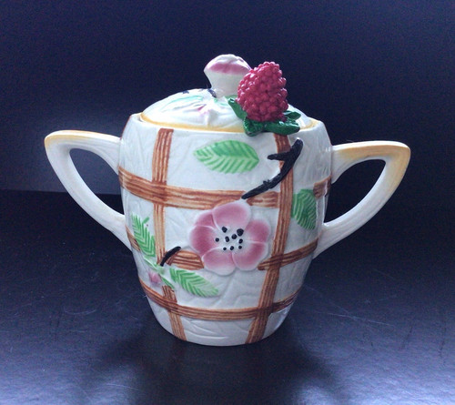 Lefton ceramic floral - floral, sugar